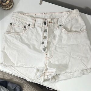 Women's White Levi’s Denim Shorts